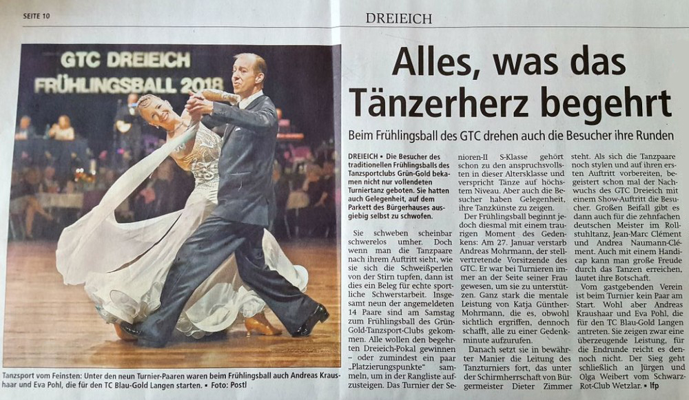 Artikel in der Offenbach Post vom 24. April 2018